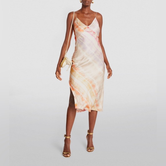 All Saints Dresses & Skirts - AllSaints Melody Marea Tie Dye Silk Blend Midi Dress